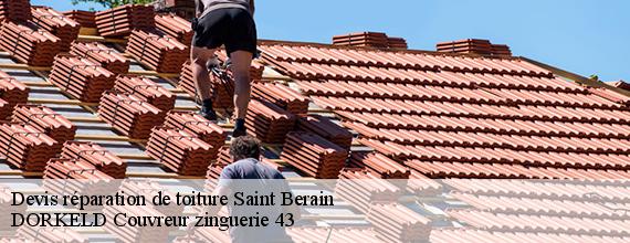 Devis réparation de toiture  saint-berain-43300 DORKELD Couvreur zinguerie 43