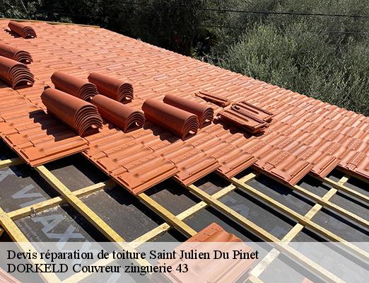 Devis réparation de toiture  saint-julien-du-pinet-43200 DORKELD Couvreur zinguerie 43
