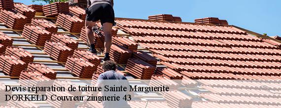Devis réparation de toiture  sainte-marguerite-43230 DORKELD Couvreur zinguerie 43