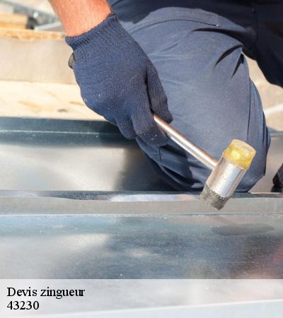 Devis zingueur  collat-43230 DORKELD Couvreur zinguerie 43