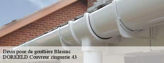 Devis pose de gouttière  blassac-43380 DORKELD Couvreur zinguerie 43