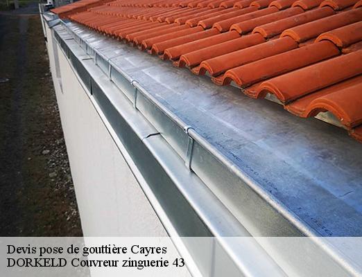 Devis pose de gouttière  cayres-43510 DORKELD Couvreur zinguerie 43