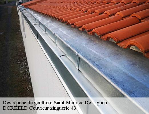 Devis pose de gouttière  saint-maurice-de-lignon-43200 DORKELD Couvreur zinguerie 43