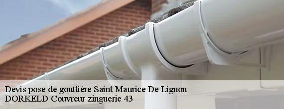 Devis pose de gouttière  saint-maurice-de-lignon-43200 DORKELD Couvreur zinguerie 43