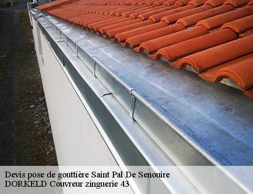 Devis pose de gouttière  saint-pal-de-senouire-43160 DORKELD Couvreur zinguerie 43