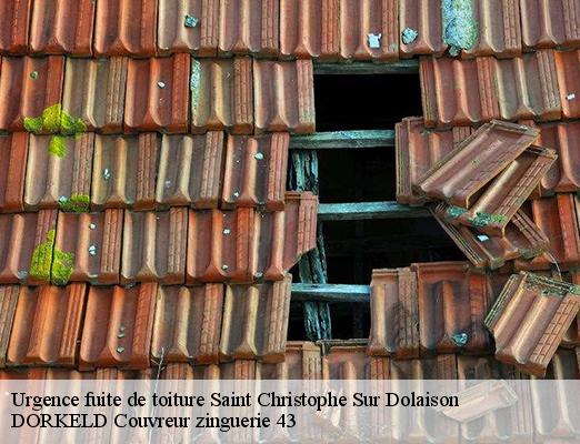 Urgence fuite de toiture  saint-christophe-sur-dolaison-43370 DORKELD Couvreur zinguerie 43