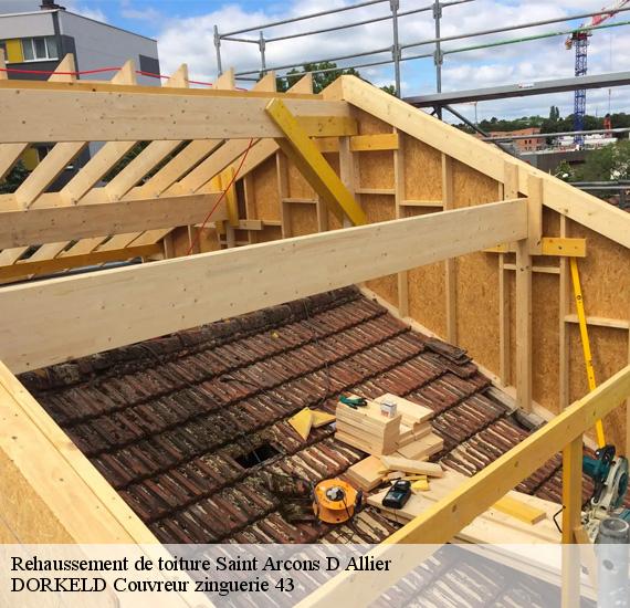 Rehaussement de toiture  saint-arcons-d-allier-43300 DORKELD Couvreur zinguerie 43