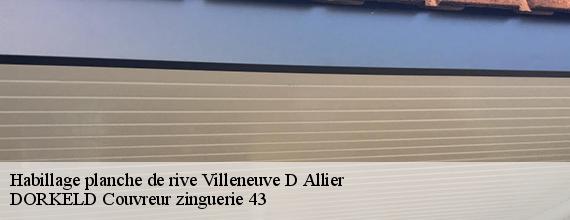 Habillage planche de rive  villeneuve-d-allier-43380 DORKELD Couvreur zinguerie 43