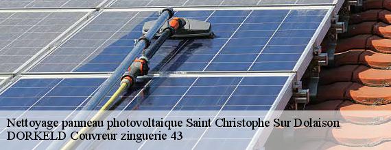 Nettoyage panneau photovoltaique  saint-christophe-sur-dolaison-43370 DORKELD Couvreur zinguerie 43