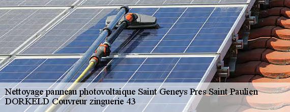 Nettoyage panneau photovoltaique  saint-geneys-pres-saint-paulien-43350 DORKELD Couvreur zinguerie 43